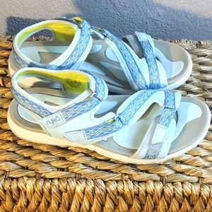 Blue and Green Ryka Sandals 9.5